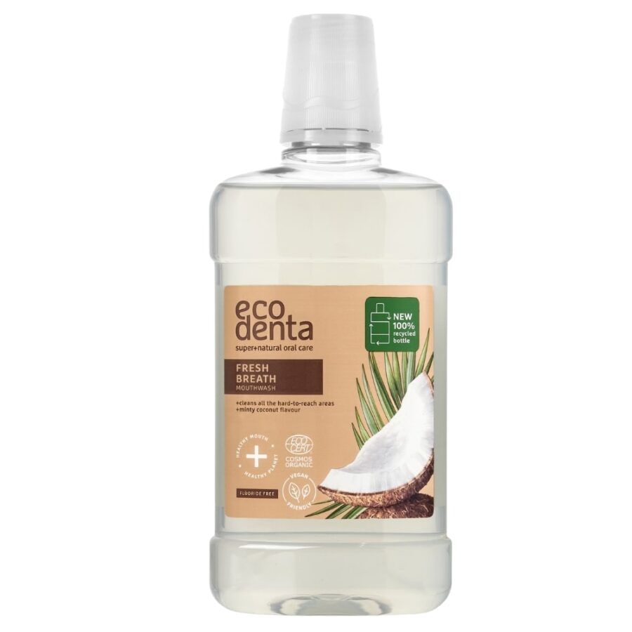 Certified organic fresh breath coconut mouthwash 500 ml