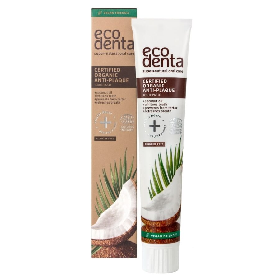 Certified organic anti-plaque  toothpaste  with coconut oil 75 ml
