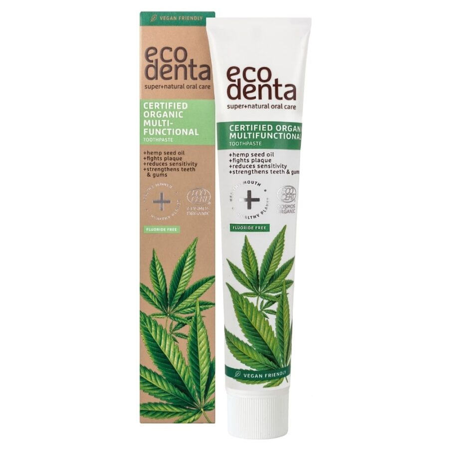 Certified organic multifunctional toothpaste with hemp oil 75 ml