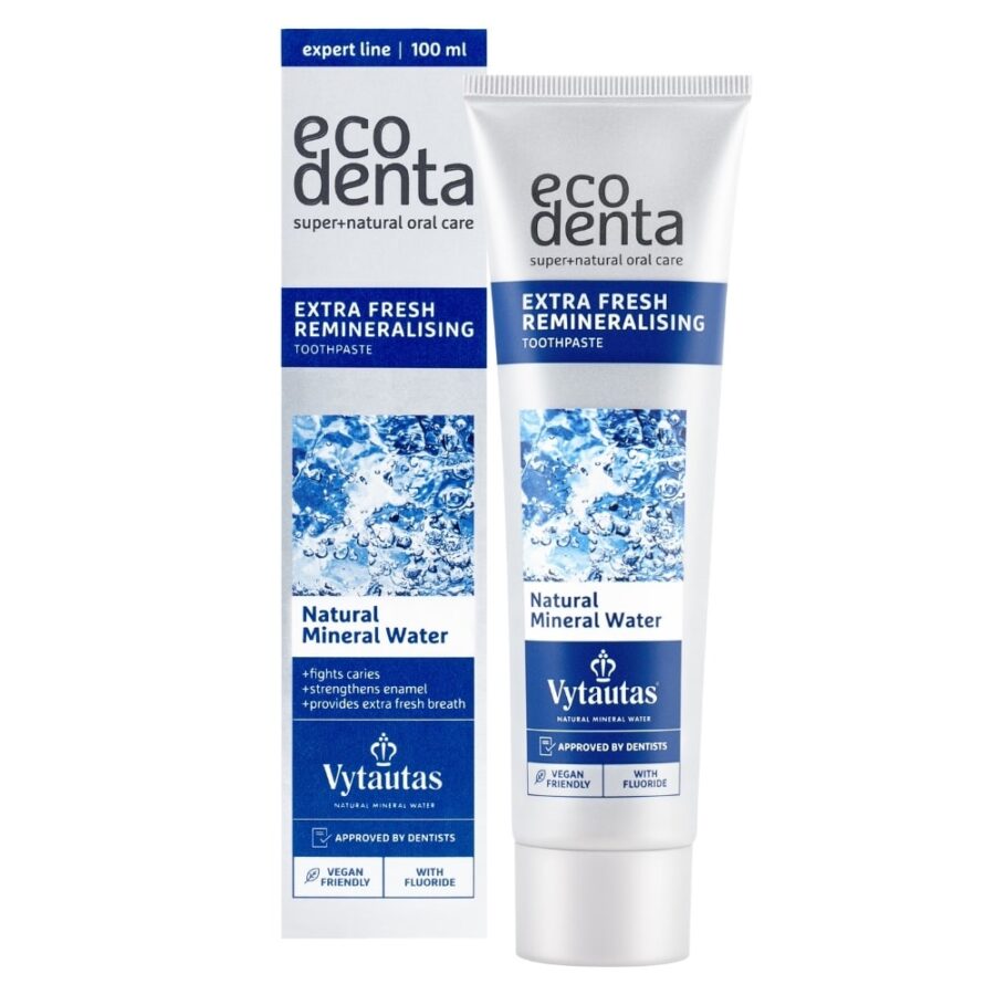 Extra fresh and remineralising toothpaste with Vytautas mineral water 100 ml