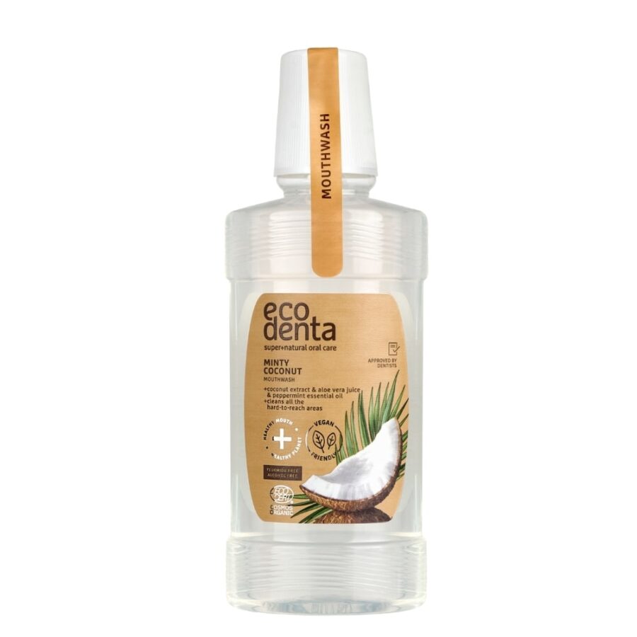 Certified organic fresh breath coconut mouthwash 250 ml