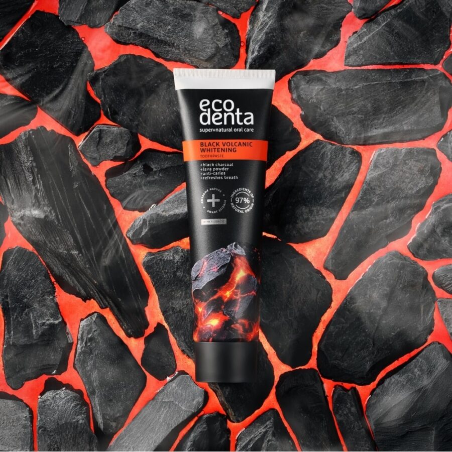Black whitening toothpaste with volcanic minerals 100 ml - Image 2