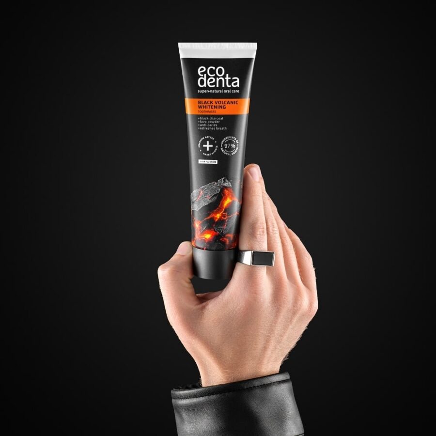 Black whitening toothpaste with volcanic minerals 100 ml - Image 3