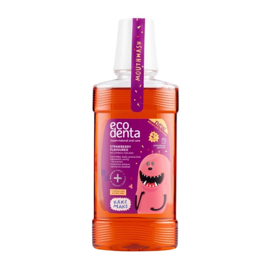 NELLY JELLY strawberry flavoured mouthwash for kids 250 ml
